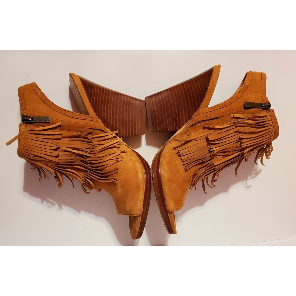 Vince Camuto Jadon Fringe Peep Toe Boot Sandals Women's Size 7.5 - Picture 5 of 9
